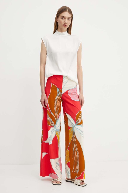 Hedvábná halenka BOSS 50522587 béžová AW24