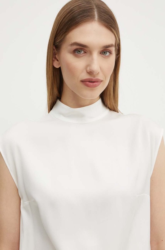 Hedvábná halenka BOSS béžová 50522587