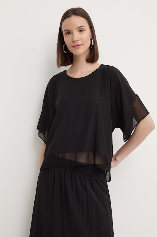 Dkny bluzka casual czarny P4DA8WC0