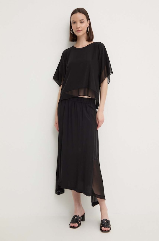 Dkny bluzka P4DA8WC0 czarny AW24