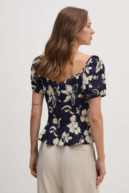 Odzież Polo Ralph Lauren bluzka bawełniana 211935137 granatowy
