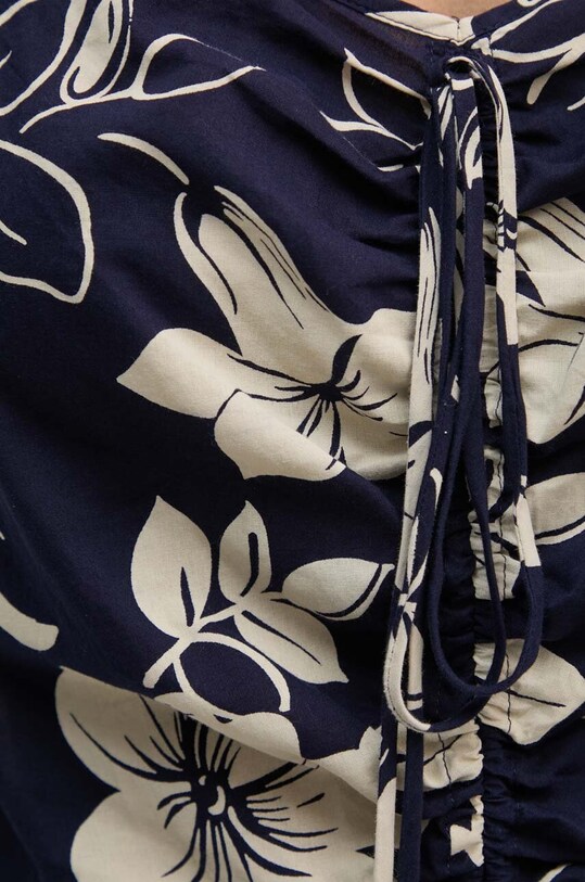 Бавовняна блузка Polo Ralph Lauren 211935137 темно-синій