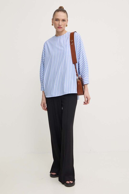Weekend Max Mara bluza din bumbac 2425116101600 albastru AW24