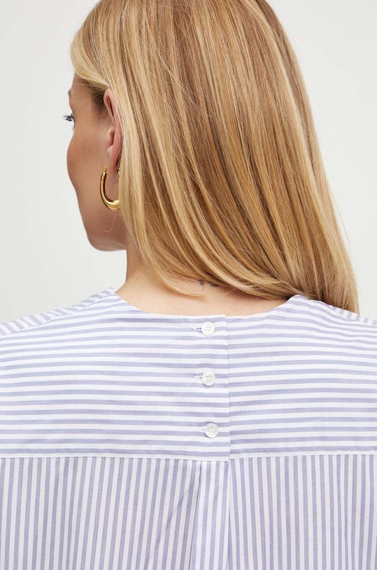 Weekend Max Mara bluzka bawełniana 2425116101600 granatowy