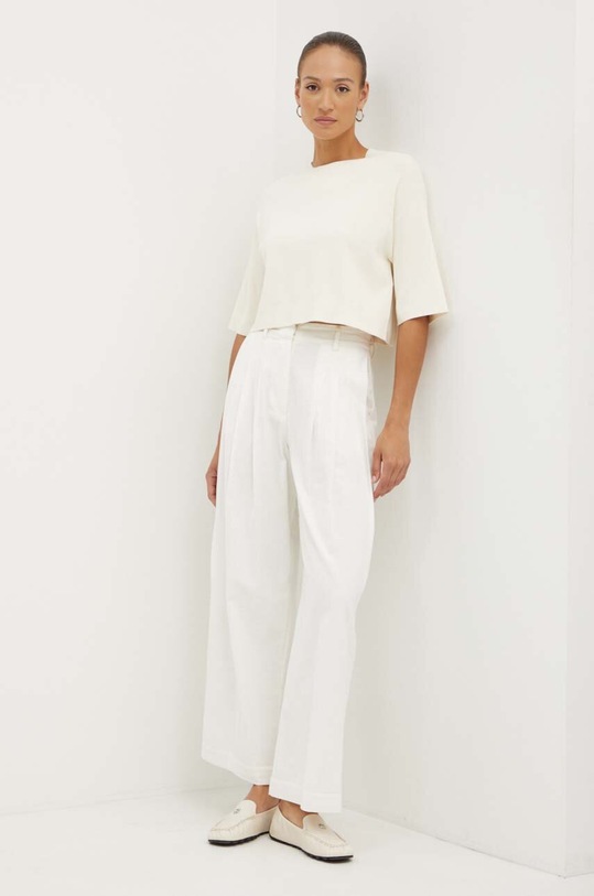 Weekend Max Mara sweter 2425366051600 beżowy AW24