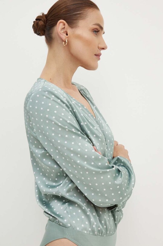 Боді Guess ALEXANDRA зелений W4YH52.WF1T2
