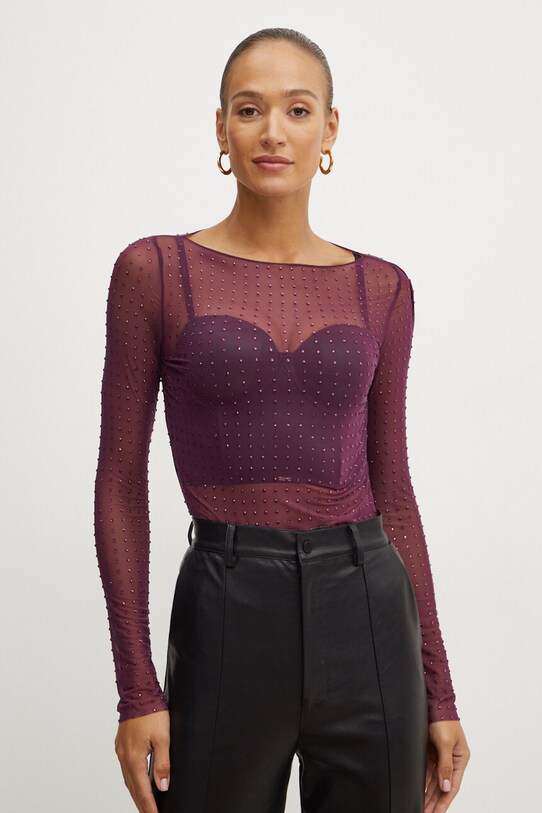 Блузка Pinko 103911.A220 фиолетовой AW24