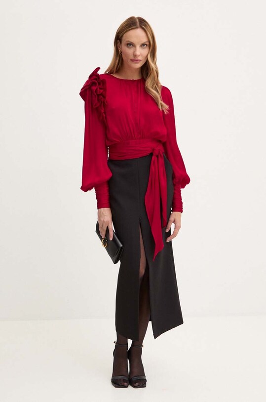 Pinko bluzka 104081.A22V czerwony AW24