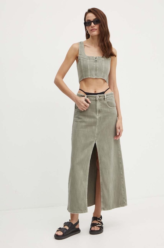 Джинсовый топ Miss Sixty 6L2XJ2470000 XJ2470 DENIM SHIRT 6L2XJ2470000 зелёный AW24