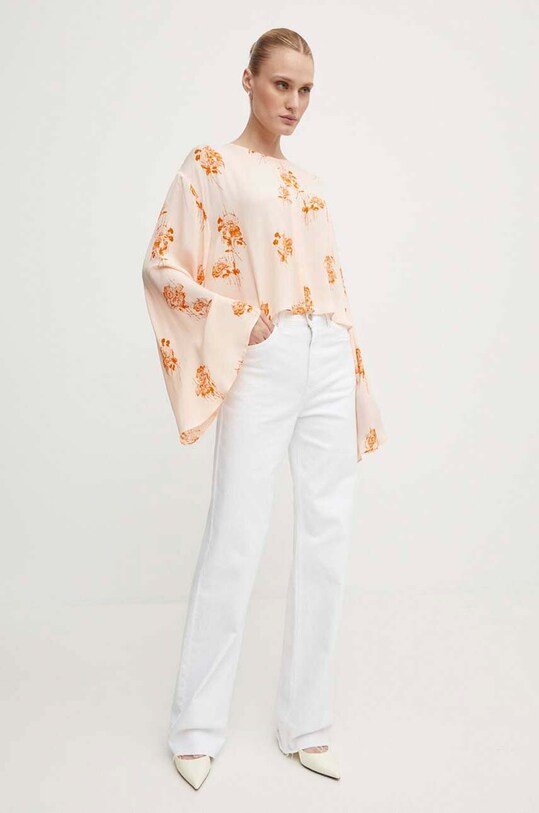 Блузка Day Birger et Mikkelsen Becky - Falling Flowers DAY65243204 оранжевый AW24