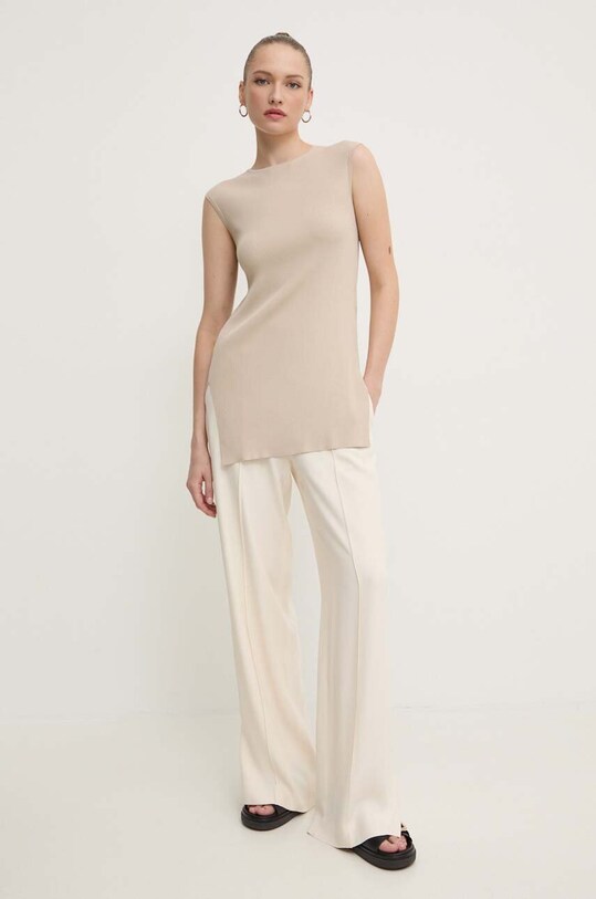 Блузка Max Mara Leisure 2426366027600 бежевий AW24