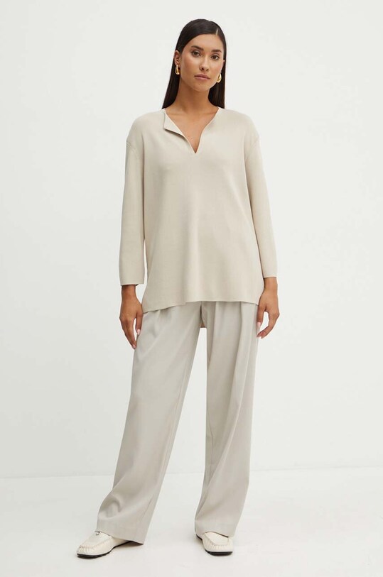 Πουλόβερ Max Mara Leisure 2426366037600 μπεζ AW24
