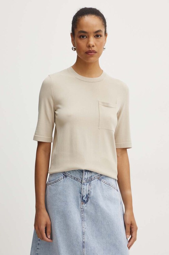 Футболка Max Mara Leisure regular бежевий 2426366047600
