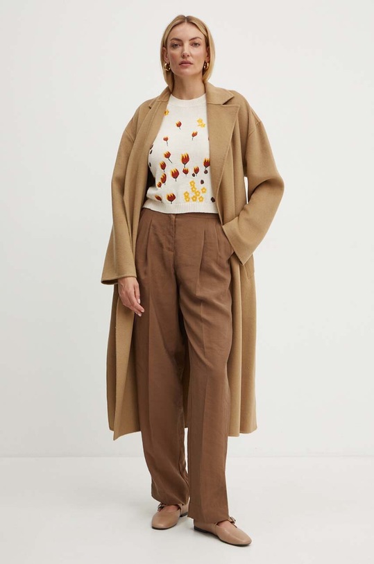 MAX&Co. sweter 2426366071200 beżowy AW24