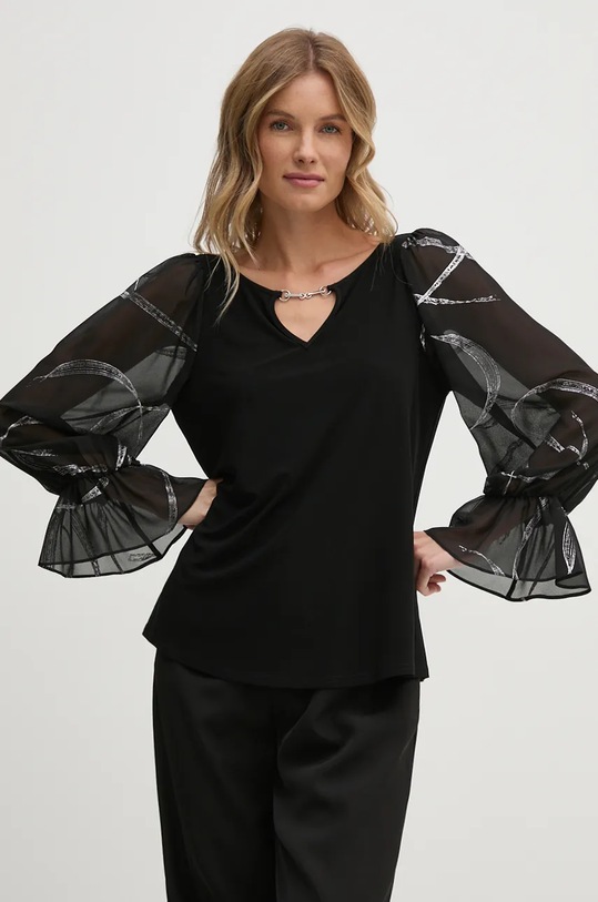 Joseph Ribkoff bluza cu modele negru 244090