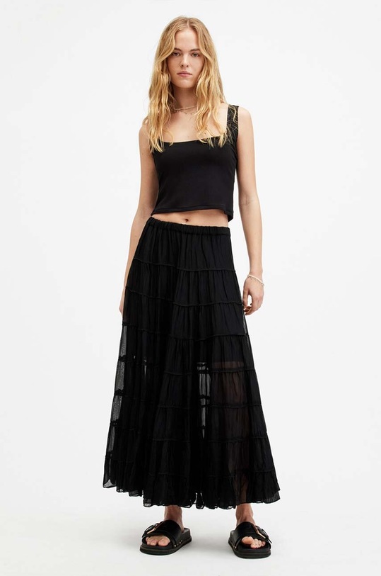 Top AllSaints ANIE CAMI W058JA černá