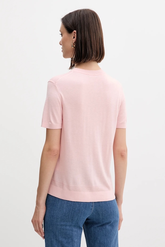 Îmbrăcăminte United Colors of Benetton tricou cu mânecă lungă 1ZRED10BK roz