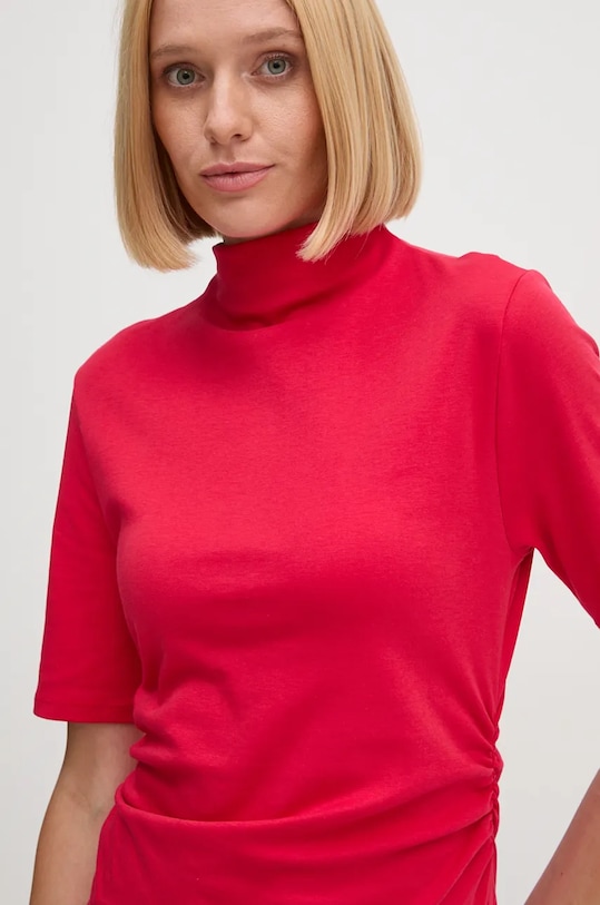 United Colors of Benetton bluzka bawełniana różowy 3VAZD2012