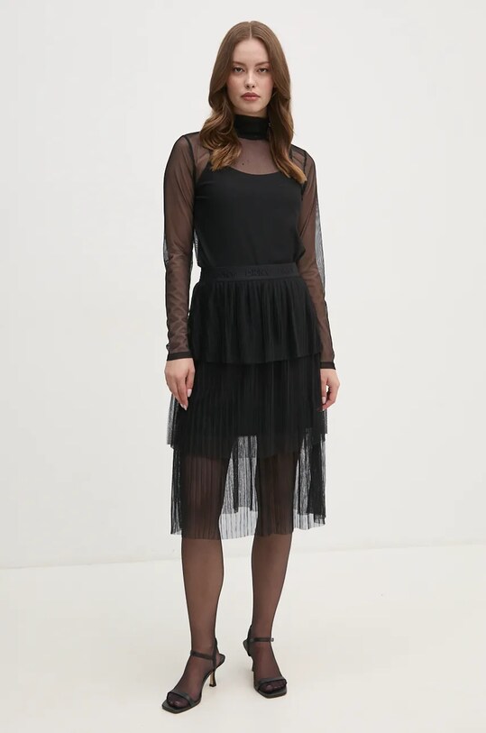 Блузка Dkny P4HH7XSF чорний AW24
