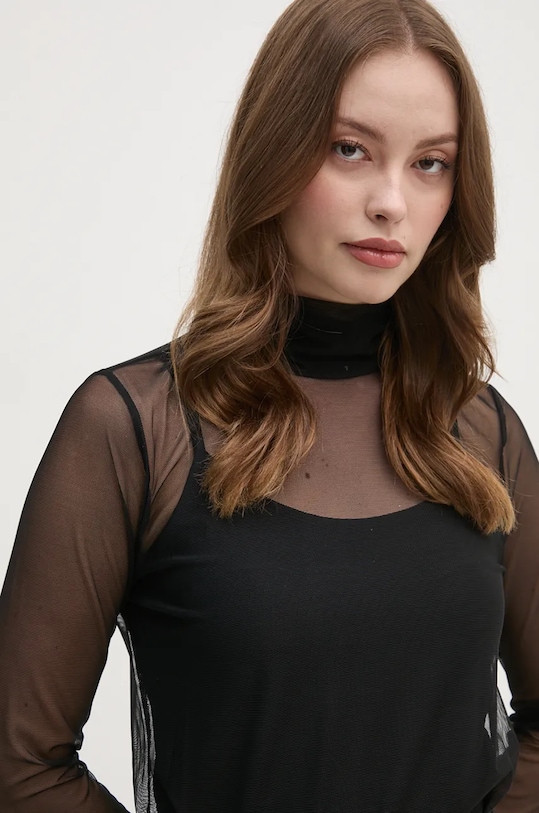 Блузка Dkny чорний P4HH7XSF