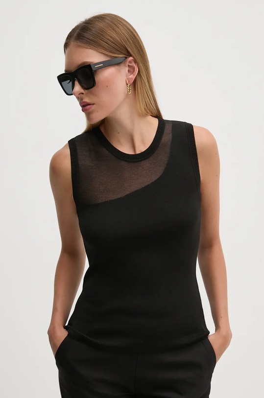 Dkny top uni negru UG4TRR96