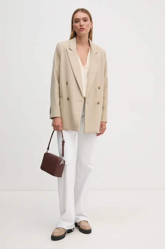 Halenka United Colors of Benetton 5KPADQ0A9 béžová AW24