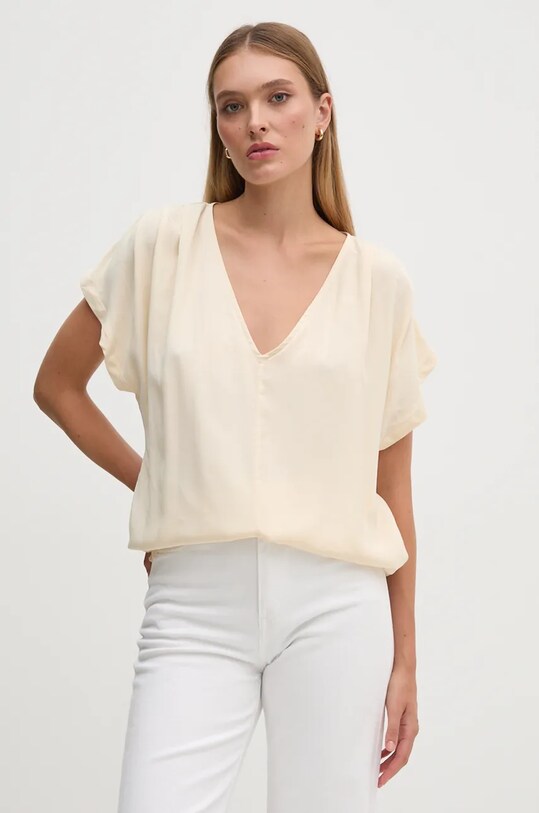 United Colors of Benetton bluza bej 5KPADQ0A9