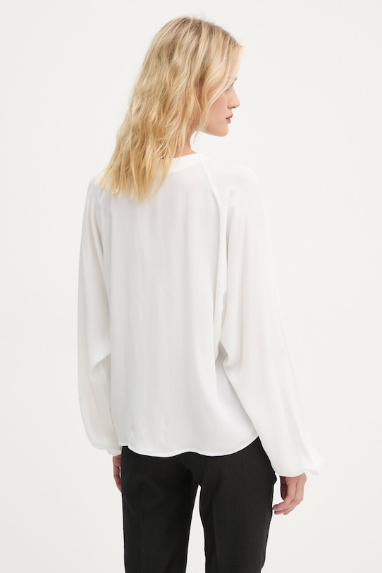 Îmbrăcăminte Drykorn bluza din amestec de matase 87542.130048 alb