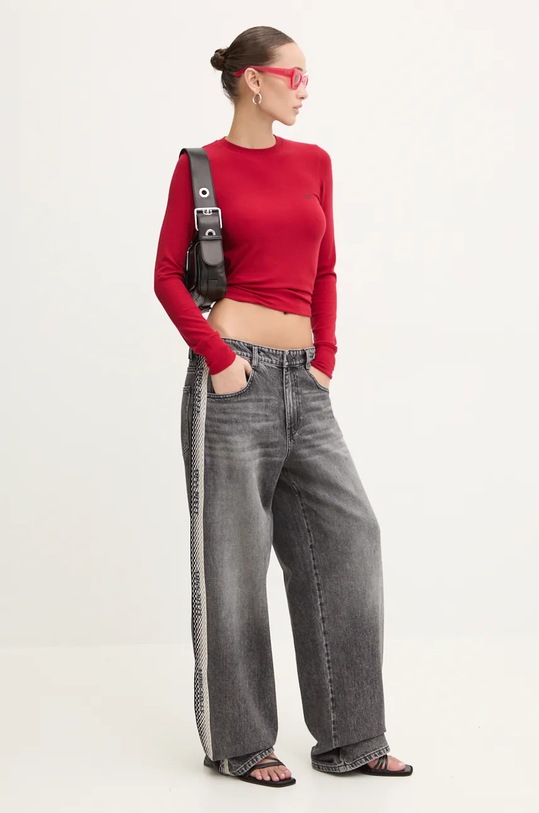 Лонгслів з домішкою вовни Miss Sixty 6L3SJ3890000 червоний AW24