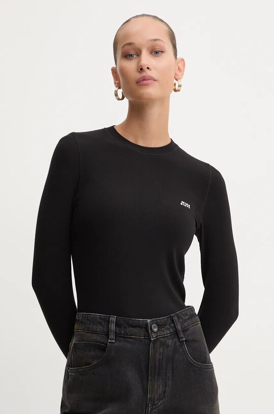 Miss Sixty longsleeve din amestec de lana print negru 6L3SJ3890000
