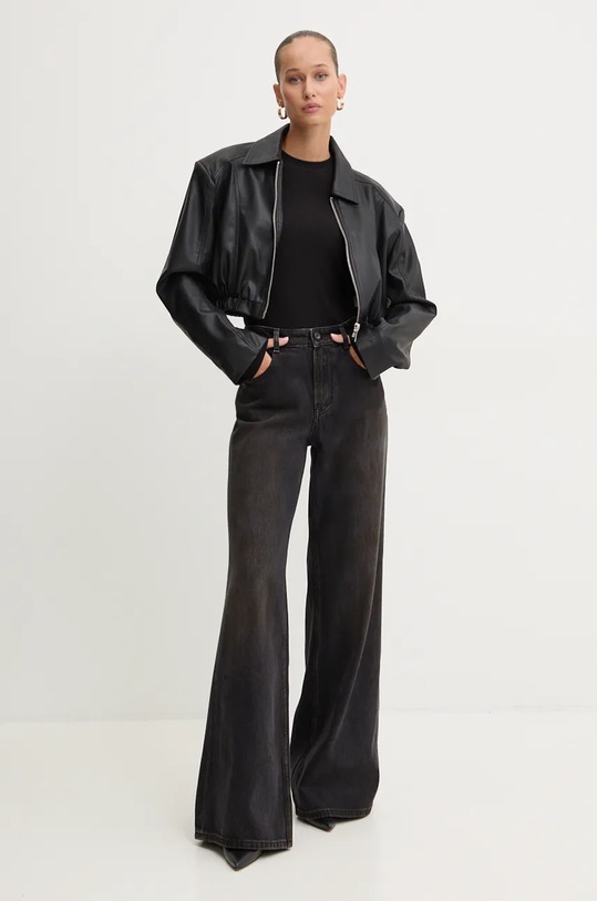 Miss Sixty longsleeve din amestec de lana 6L3SJ3890000 negru AW24