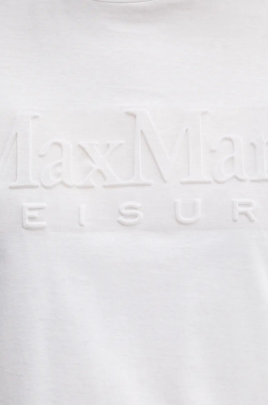 Хлопковая футболка Max Mara Leisure 2426946038600 белый