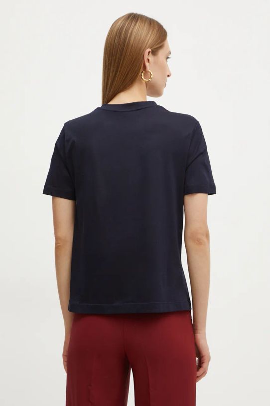 Odzież Max Mara Leisure t-shirt bawełniany 2426946038600 granatowy