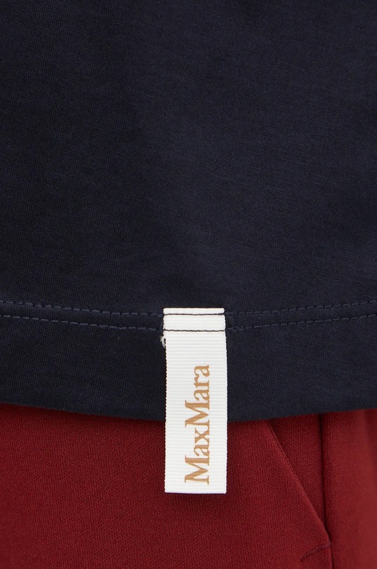Bavlnené tričko Max Mara Leisure 2426946038600 tmavomodrá
