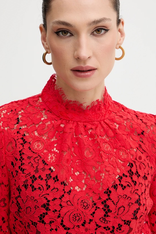 Bardot bluzka LACE GEORGIA czerwony 57501TB