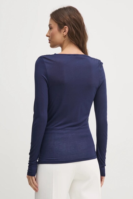 Îmbrăcăminte United Colors of Benetton bluză din cașmir 3R0KD401J bleumarin