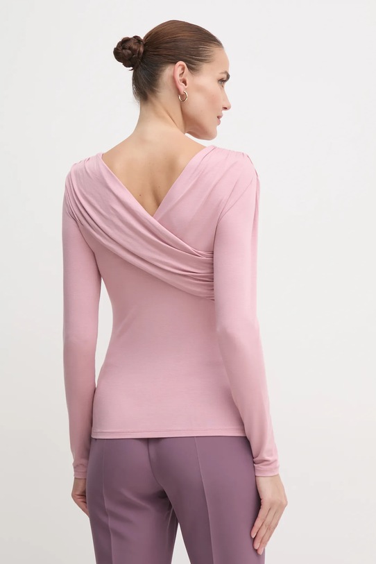 Odzież United Colors of Benetton longsleeve 32AVD108I różowy