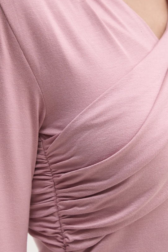 United Colors of Benetton longsleeve 32AVD108I różowy
