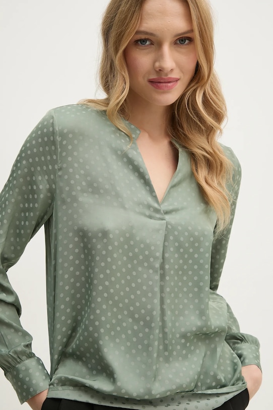 Блузка United Colors of Benetton узор зелёный 58B2DQ007