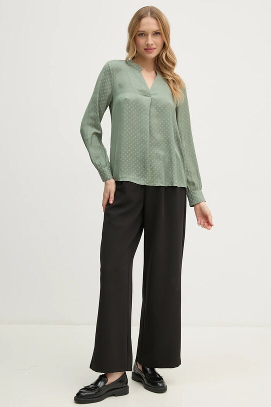 Блузка United Colors of Benetton 58B2DQ007 зелений AW24
