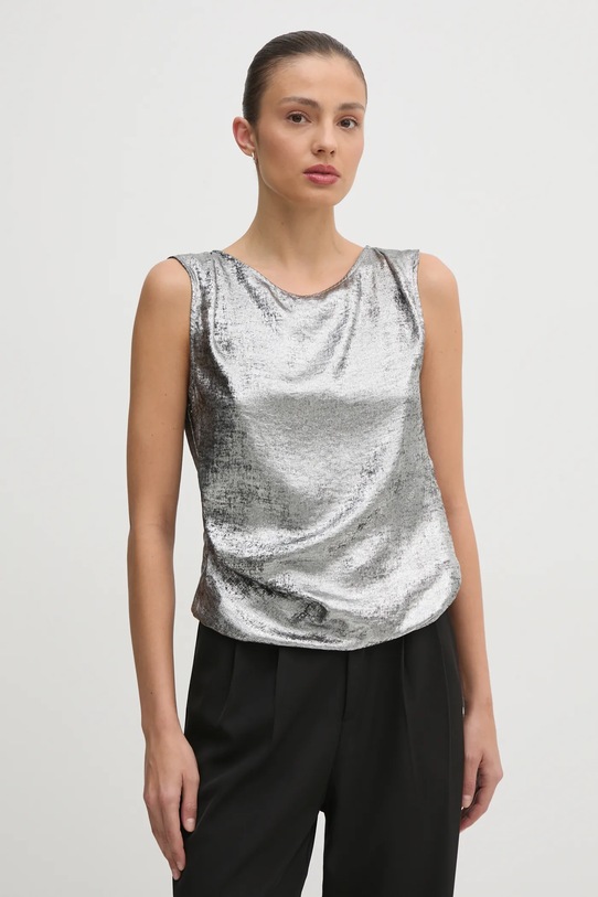 Блузка United Colors of Benetton casual срібний 54I7DQ09X