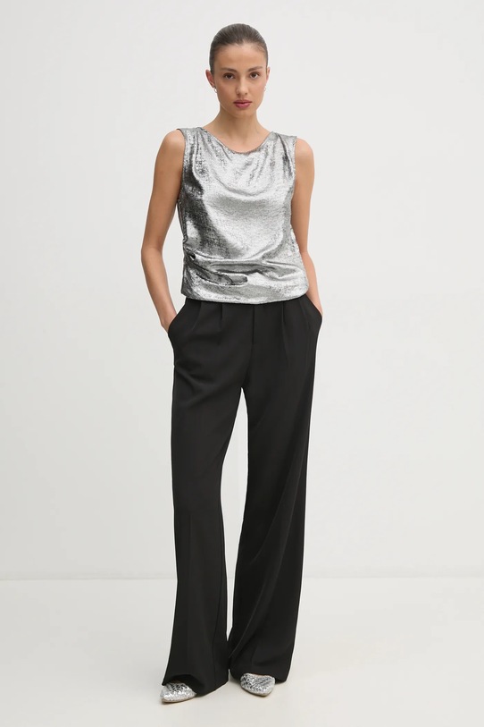 Блузка United Colors of Benetton 54I7DQ09X срібний AW24