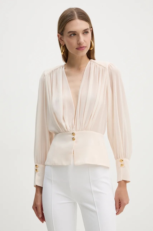 Elisabetta Franchi camasa lung bej CA07947E2