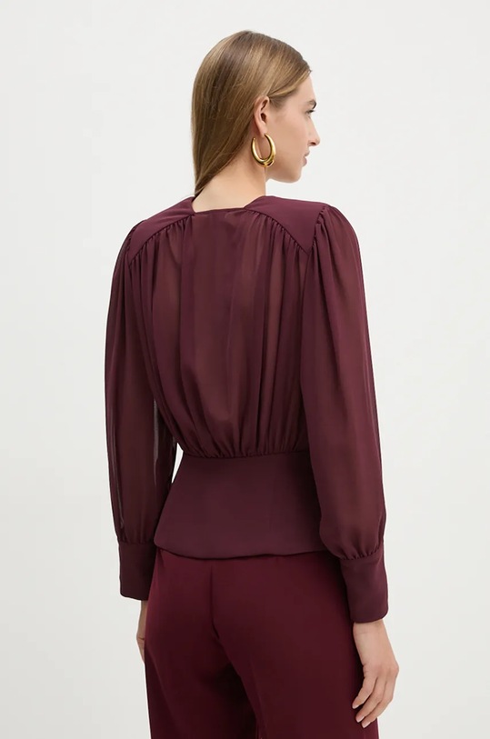 Odzież Elisabetta Franchi koszula CA07947E2 bordowy