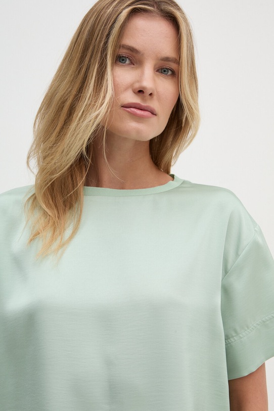 Блузка Sisley casual зелений 5OGYLQ07G