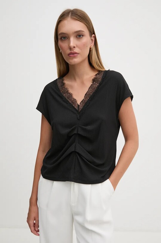 Блузка Sisley casual чёрный 3XZUL400S