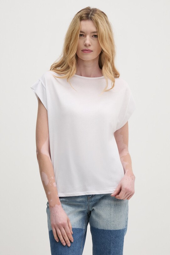 Sisley tricou alb 3QU4L103S