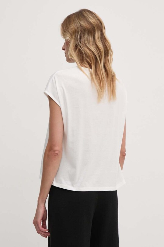 Îmbrăcăminte Sisley tricou din bumbac 3J5CL105U bej