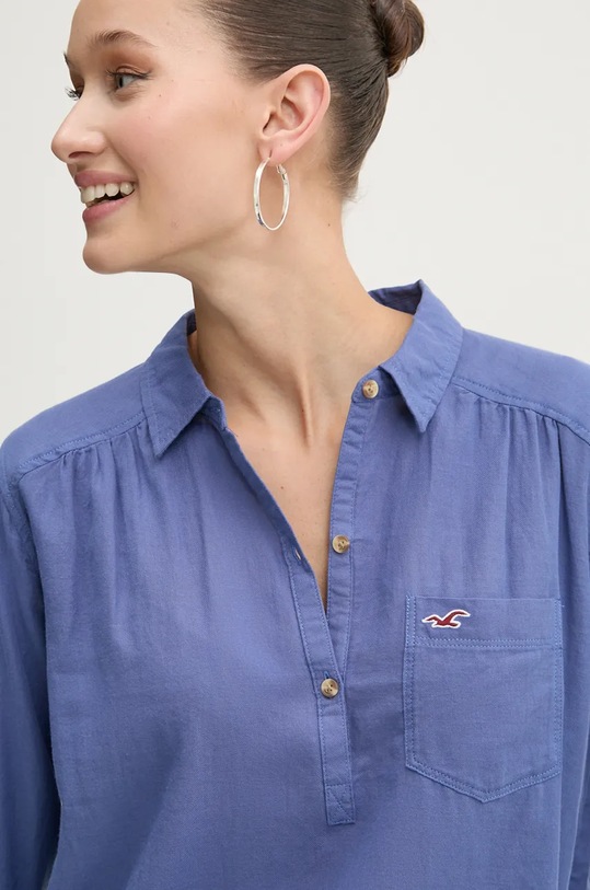 Hollister Co. bluzka bawełniana niebieski KI340.3242.201