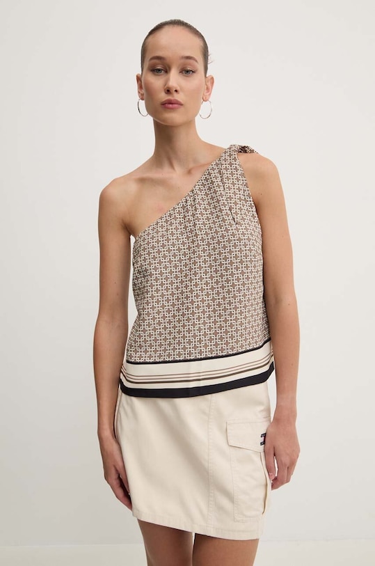 Top Abercrombie & Fitch hnedá KI140.4326.408